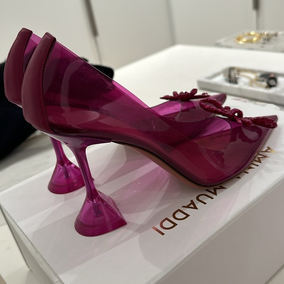 Amina Muaddi Rosie Glass Pump - Picture 4 of 7